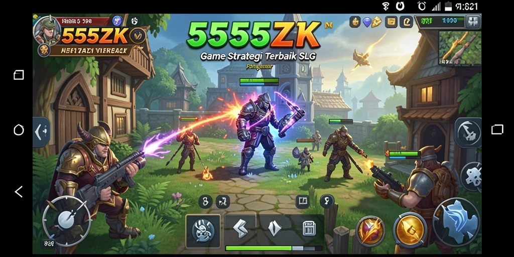 Tampilan gameplay 555ZK yang menarik dan strategis.