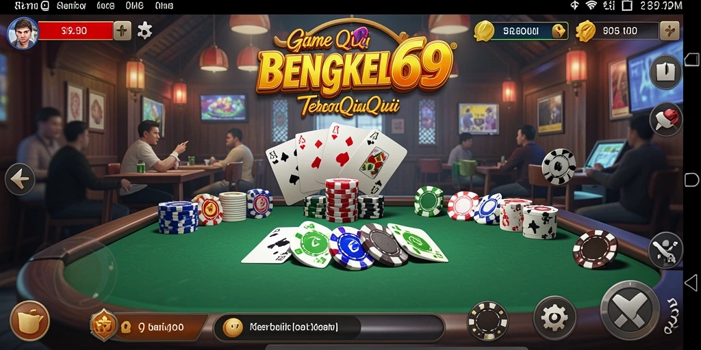 Screenshot utama menunjukkan gameplay seru BENGKEL69.
