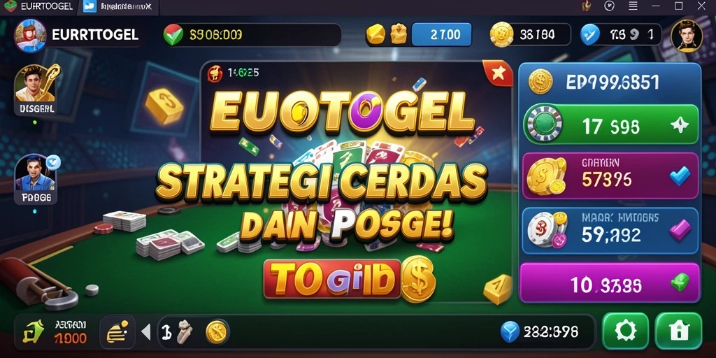 Screenshot gameplay EUROTOGEL menampilkan analisis strategi togel.