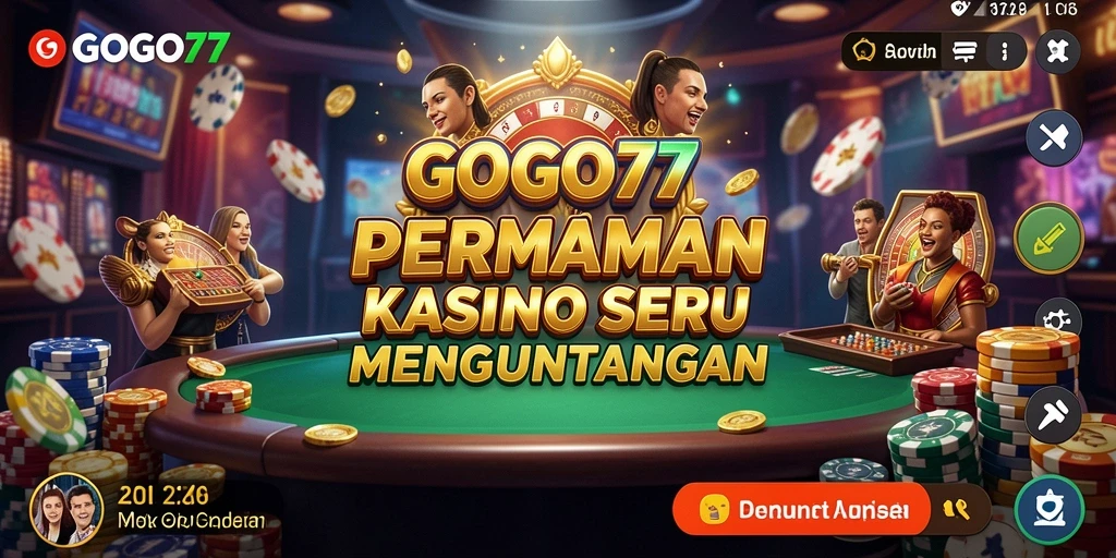 Tampilan layar permainan Kasino GOGO77 yang seru dan interaktif.