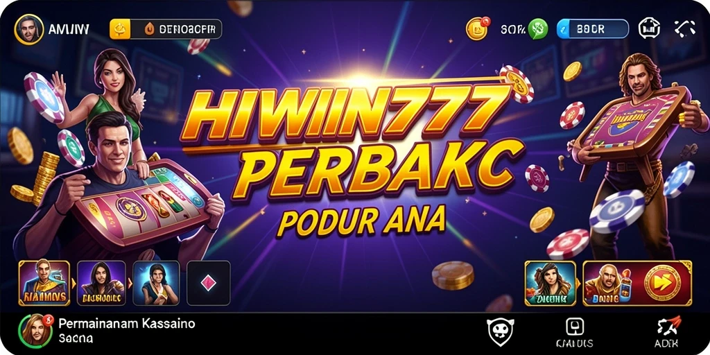 Tampilan gameplay Kasino yang penuh aksi di HIWIN777.