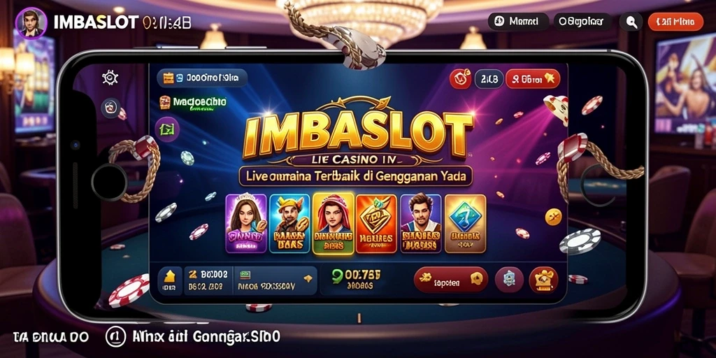 Tampilan gameplay Live Casino yang menarik di IMBASLOT.