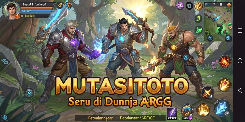 Tampilan seru gameplay ARPG di MUTASITOTO.