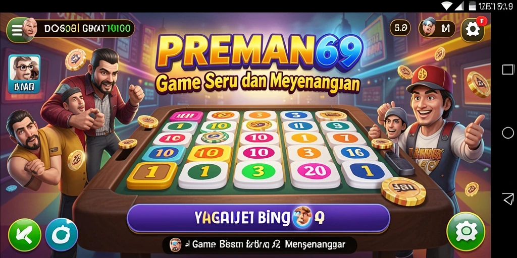 Tampilan menarik gameplay Bingo yang seru dan menantang.