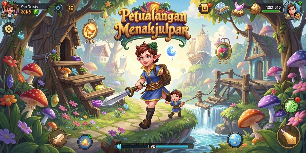 Tangkapan layar S13 menunjukkan aksi seru dalam dunia petualangan.